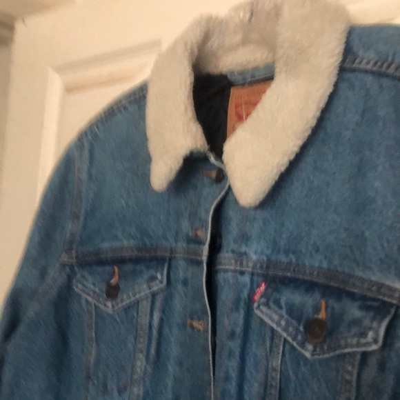 NWT Levi Strauss jean jacket fleece collar ✔️✔️